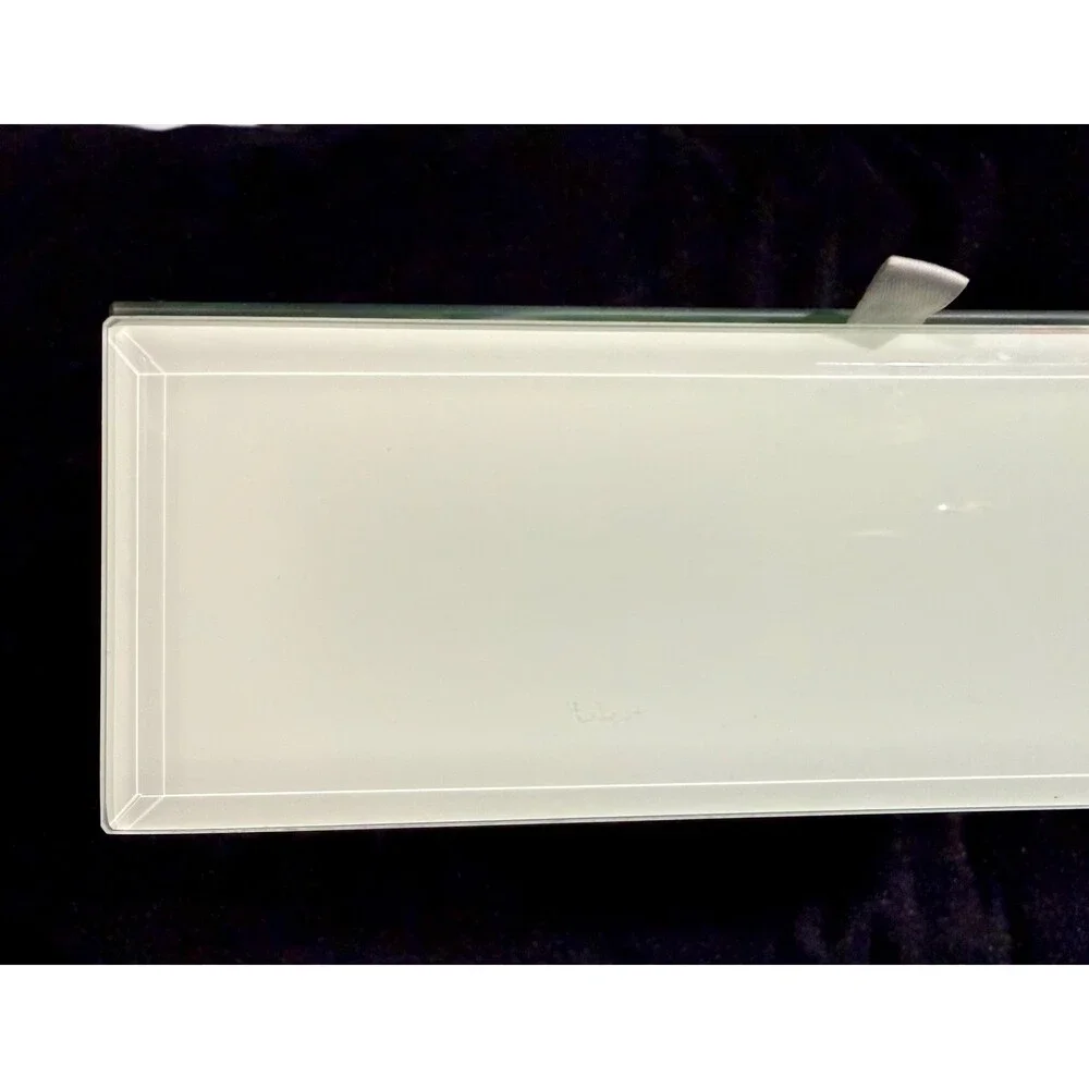 Tommy Bahama Glass Keepsake Box Tropical Banana Leaf Print - Jewelry Box Storage